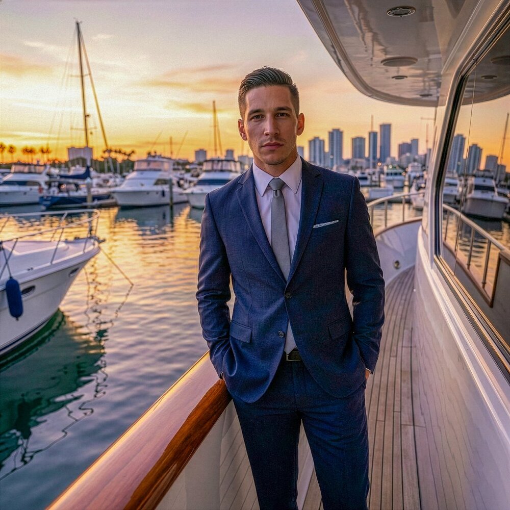 New 2026 Mens 2pc Sharkskin Dark Navy Suit Set, Slim Fit - Picture 2 of 3
